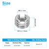 PATIKIL Selbstschneidende Gewindeeinsätze, 40 Stück M6 x M10 x 6mm