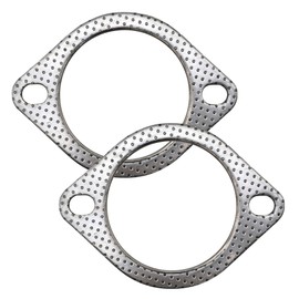 YGQ 3" 76mm Exhaust Gaskets Exhaust Gasket, 2 Screws for Muffler Flange Manifold, High Temperature Graphite with Fire Ring, Pack of 2