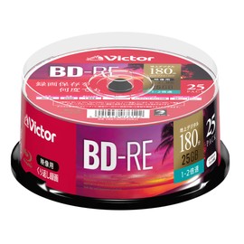 Victor BD-RE VBE130NP25SJ1 for Repeat Recording (One Side Layer, 1-2x, 25 Sheets)