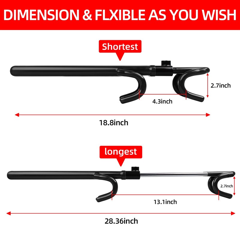 NOEAIKE Steering Wheel Lock - Heavy Duty Anti-Theft Car Device