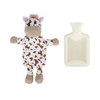 Rubber Hot Water Bottle with Cute Stuffed Zebra, Cow, Pig