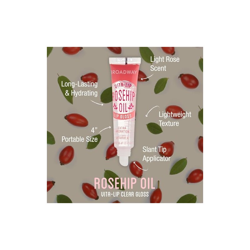 KISS Broadway - Brillo de labios transparente, 14 ml, 12