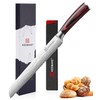 KEEMAKE Serrated Bread Knife 8-inch Ultra Sharp High Carbon Stainless