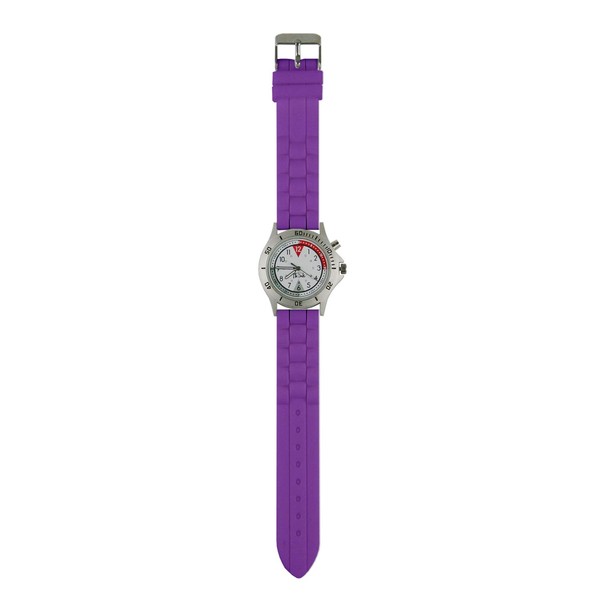 Think Medical Unisex Braided Silicone Glow Watch (Purple)