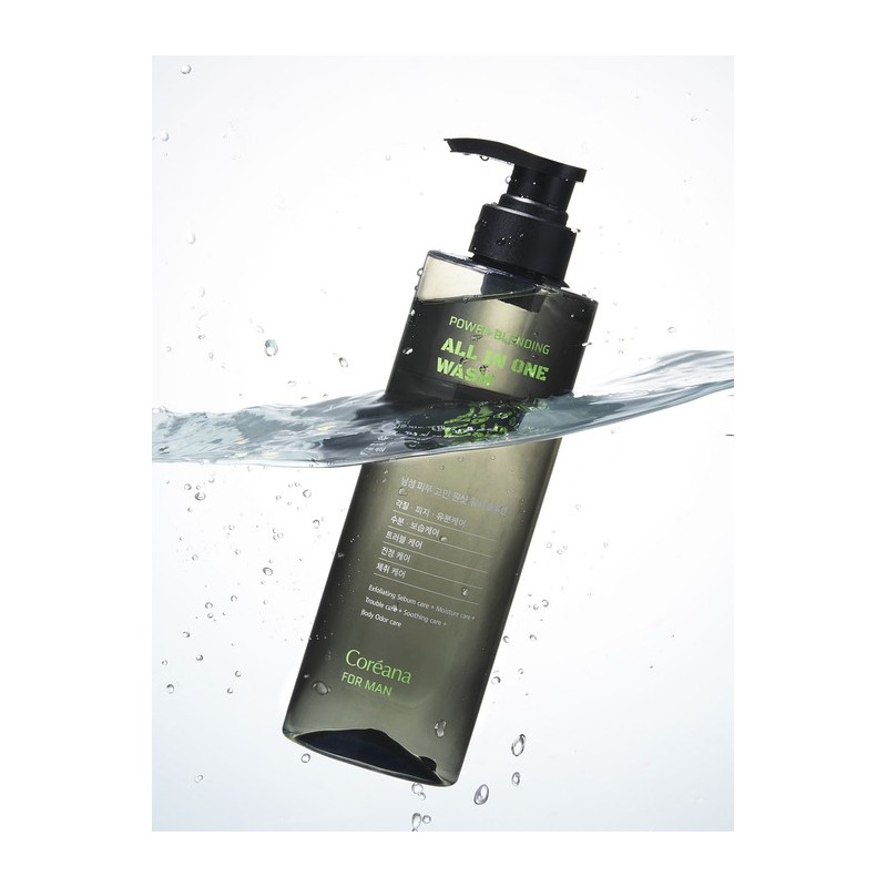 Koreana For Men Power Blending All-in-One Wash / 코리아나 포맨