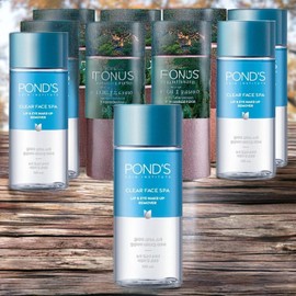 Pond's Eye Area Moisturizing Skin-Friendly Clear Face Spa Lip & Eye Makeup Remover 10 Pieces 120ml / 폰즈 눈가 보습 피부 친화적 클리어 훼이스 스파 립 앤 아이 메이크업 리무버 10개 120ml