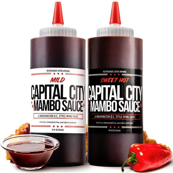 Capital City Mambo Sauce Sweet Hot & Mild Variety Pack,