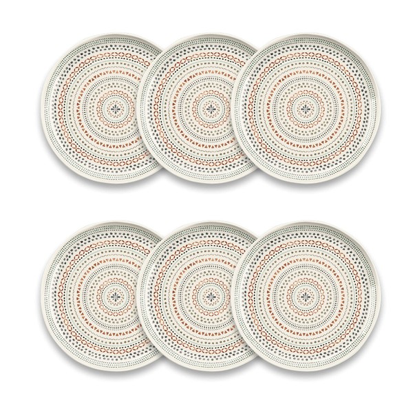 Abode Homewares TarHong Desert Mandala Salad Plate, 8.5 x 0.7”,
