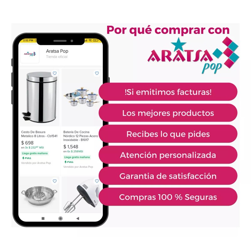 Aquila Practi Asador Sarahi Grill Aluminio Rojo - A7576