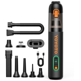 Car Vacuum, Handheld Vacuum Cordless with 21000Pa Powerful Suction & 3 Modes, 4-in-1 Portable Hand Held Mini Vacuum Cleaner Rechargeable, Ultra Light for Car Home Office (Black)