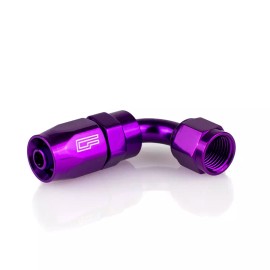 ColorFittings PURPLE -8AN / 8AN Fitting "Dash Eight" 90 degree swivel (matches tial purple)
