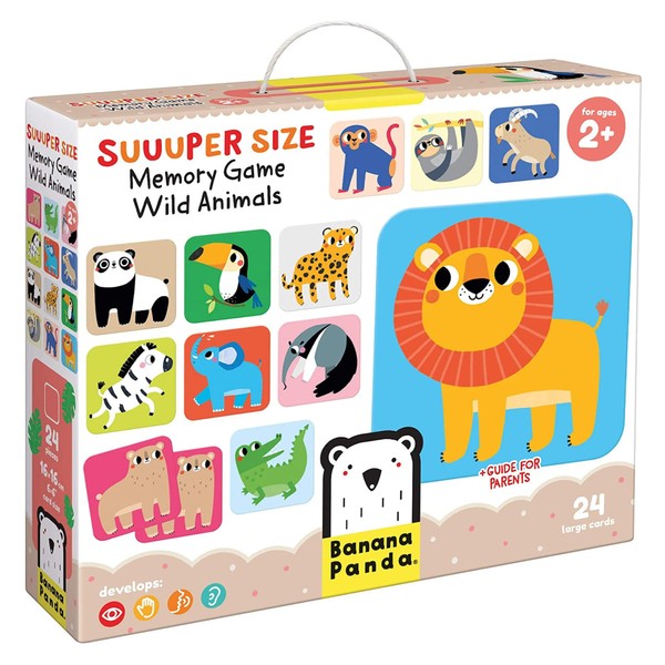 Banana Panda Suuuper Size Memory Game - Wild Animals -