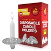 Ner Mitzvah Disposable Foil Candle Holders - Heavy Duty Aluminum