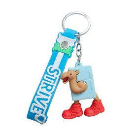 Italian Brainrot Keychain,Figurine Keychain,Cute Bag Charms,Tralalero Tralala Collection Key Chains,Gifts for Fans (Camel Luggage)