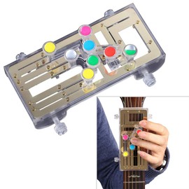 StyleBest Chord Buddy Guitar Learning System, Simply Press the Buttons and Play Guitar Tools, Guitar Learning System, Chromatic Tuner Snap On with 6 Universal Chords