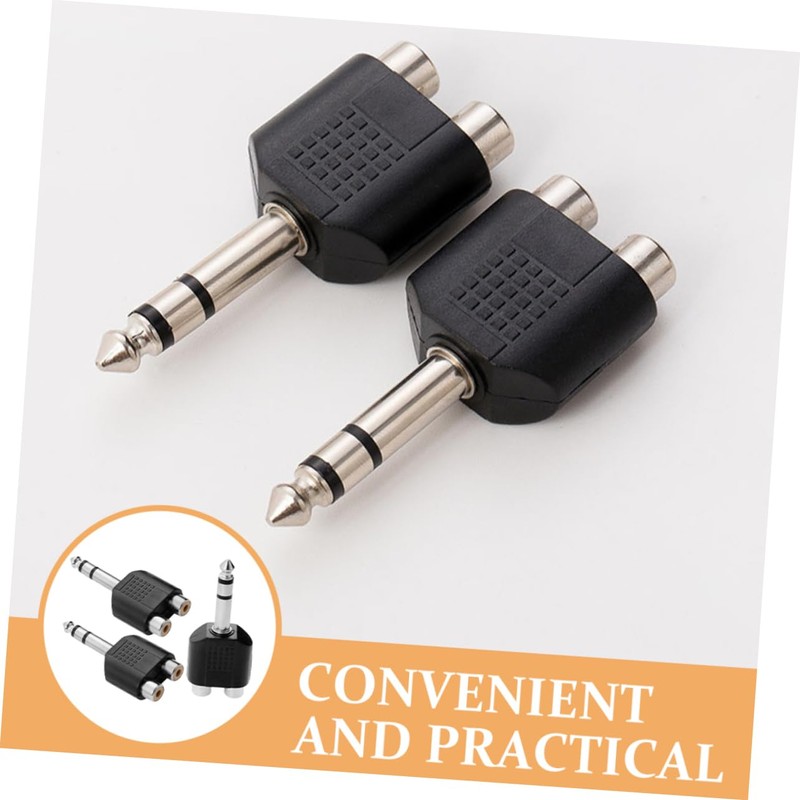 Levemolo 3pcs RCA to Adapter Y Splitter for Subwoofer Speakers