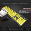 BOOGIIO Large Print Computer Keyboard, Wired USB High Contrast Keyboard