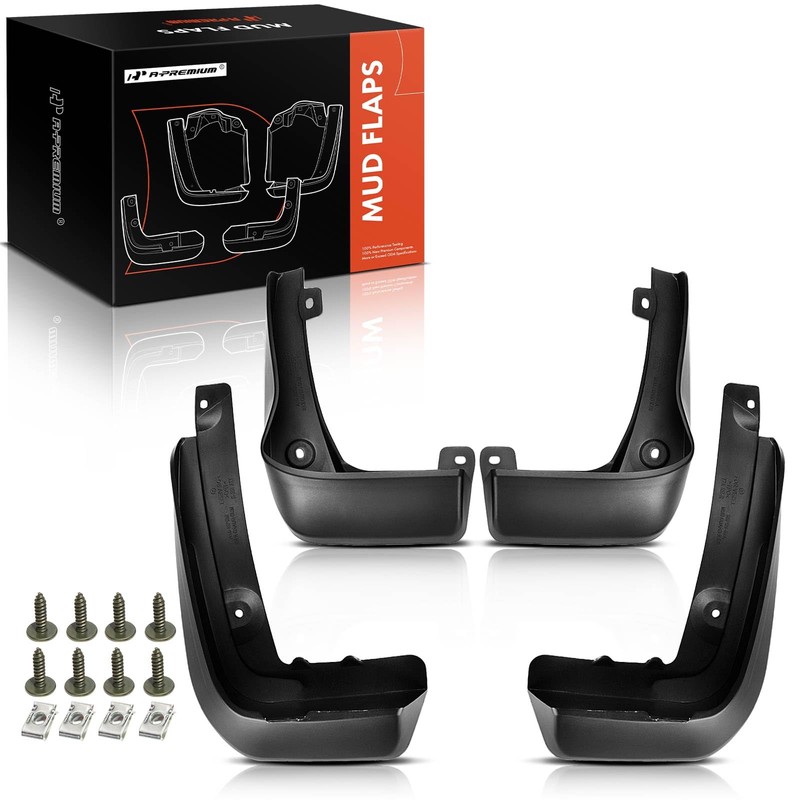 A-Premium Set of 4PCS Mud Flaps Splash Guards Mudguards Mudflaps