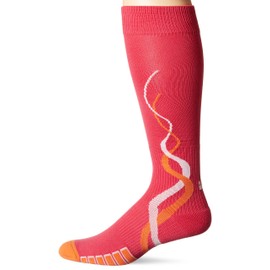 Vitalsox Italy Ladies OTC, Silver Drystat Graduated Compression Running Socks, 1 Pair, pink, small (VT-ITALYB PNKS)
