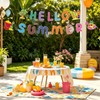 Hello Summer Banner,Summer Party Decorations with Flamingo Pattern Summer Garland