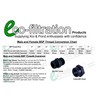 Ecofiltration - 1" BSP 4-Stepped Black Threaded Hosetail with 1"