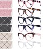 BONCAMOR 6 Pack Fashion Cat Eye Reading Glasses for Women