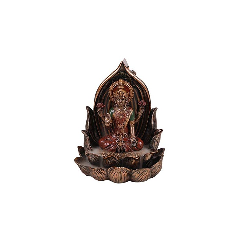 Pacific Giftware Sacred Hindu Goddess Lakshmi Sitting on Lotus Flower