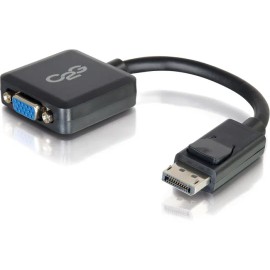 UD_C2G 8in DisplayPort to VGA Adapter Converter - VGA Adapter - M/F Black