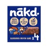 Nkd. Blueberry Muffin - Barritas Raw de Fruta y Frutos Secos - 100 Ingredientes Naturales - Sin Azcar Aadido - 4 x 35g - 140g                         