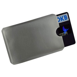 RFID EC Card Cases TÜV Tested Protective Case NFC Blocker Soft Credit Card ID Protection Against Data Theft Pack of 10, silver, RFID Wallet
