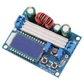 Heevhas DC-DC Buck Boost Converter Board with LCD Display 5.5-30V, 12V to 0.5-3V, 5V, 24V Adjustable Constant Current Voltage Step-Up Step-Down DC Voltage Regulator 3A 35W Power Supply Module
