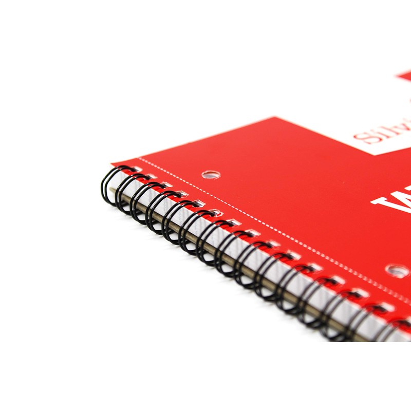 Silvine A4+ Twin Wire Notebook - Lined with margin, 160