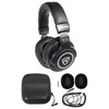 Rockville PRO-M50 Studio Monitoring Headphones, 40mm Neodymium Drivers, Detachable Coil