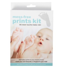 C.R. Gibson Mess Free Ink Pad for Baby Handprints and Footprints, 3.125" x 5", Multicolor