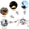 Tiardey Folding Camping Stove Burner,Strong Firepower with Piezo Ignition,Stove for