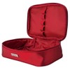 Elegant 4 Piece Cosmetic Bag Set Red Clear Box Checked