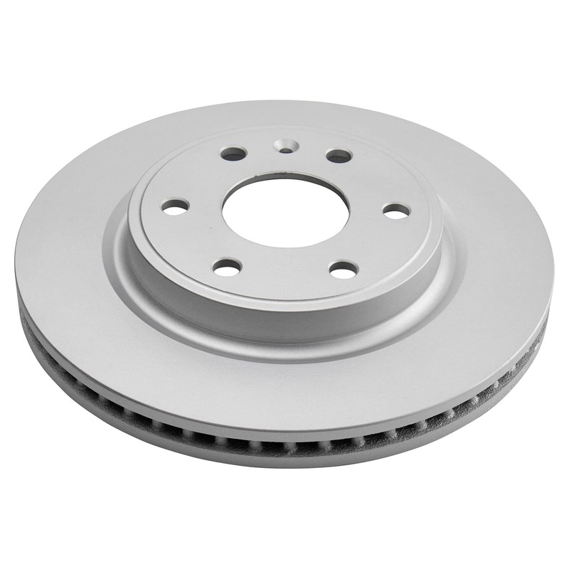 TRQ Front Semi-Metallic Brake Pad & Coated Rotor Kit Compatible