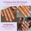 150 Stück French Tip Press on Nägel - 5 Farben