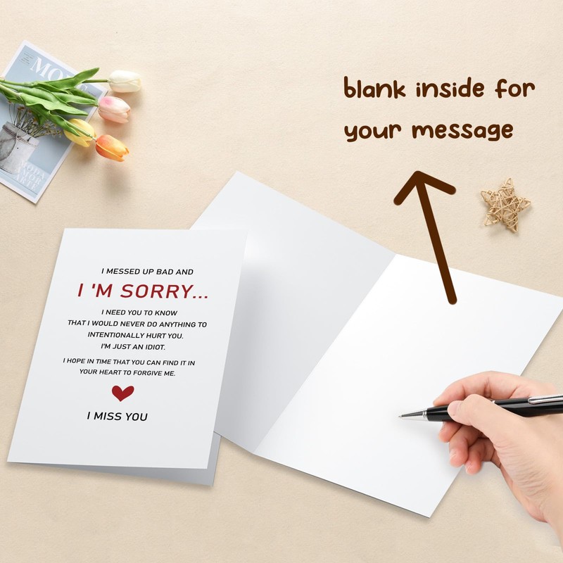 Gevinna Poem I'm Sorry Card, Forgive Me & Make Up