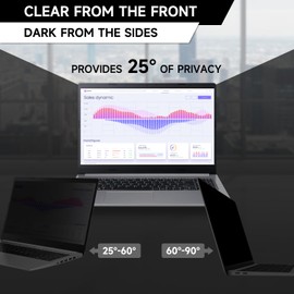 ANTOGOO V 17 Inch 1920x1200 Laptop Privacy Screen (367 * 229mm), Anti Blue Light Glare & Anti Scratch Computer Privacy Shield, Not for 17.3" with 1920x1080 Resolution Laptop