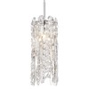 Possini Euro Design Alyssa Chrome Silver Iron Mini Pendant Light