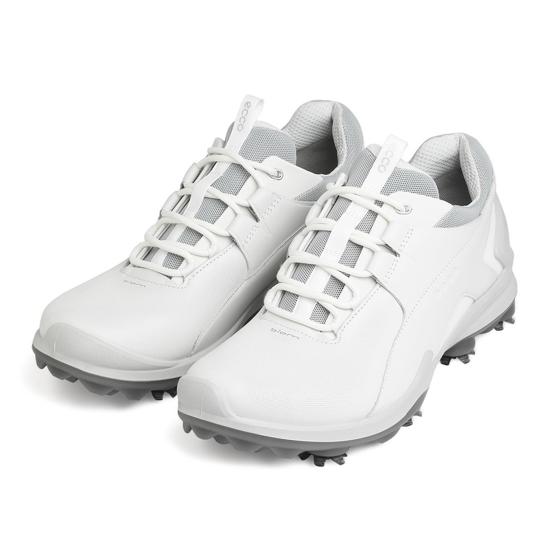 ECCO Men's Biom Tour Waterproof Golf Shoe, White, 9-9.5