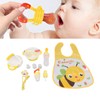 Baby Feeding Set Safe PP Silicone Compact Space Saving Discomfort
