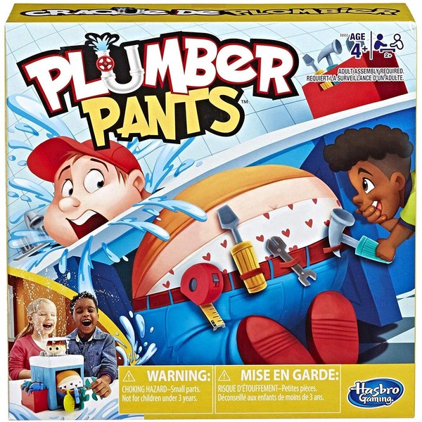 Hasbro Gaming Plumber Pants Game for Kids Ages 4 & Up