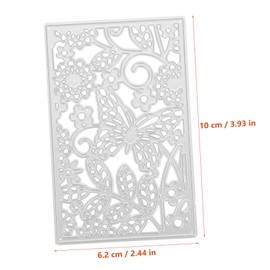 Tofficu Flower Grass Embossing Folder DIY Scrapbook Cutting Dies Card Making Dies Photo Frame Cutting Decorative Paper Craft