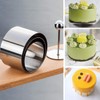 3 Sets Stainless Steel Round Cooking Ring Mold with Press