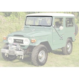 Windshield Glass Seal with Insert - Land Cruiser - FJ40 / BJ40 / FJ45 / HJ45 / HJ47 '66-12/'74 - Aft Mrkt