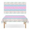 Mermaid Tablecloth 108 x 54 Inch Disposable Tablecloth Waterproof Plastic