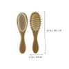 FRCOLOR 4pcs Boy Girl Hair Brush Comb Set Wooden Bathing