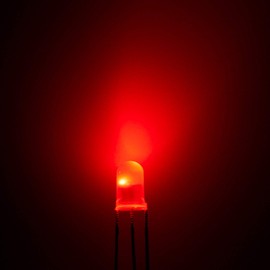 Chanzon 100 pcs 5mm Red & Green Diffused LED Diode Lights Common Anode(Frosted Round Bicolor) Bright Lighting Bulb Lamps Electronics Components Indicator Light Emitting Diodes